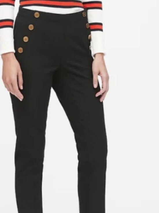 Banana Republic Pants - Banana Republic Modern Sloan Skinny Sailor Pant Black Size 2 Workwear